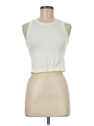 Pre-owned Active By Old Navy Tank Top Ivory Halter Neckline Tops