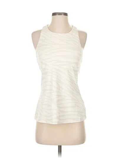 Pre-owned Active By Old Navy Tank Top Ivory Halter Neckline Tops In White