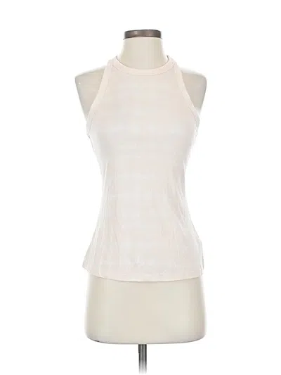 Pre-owned Active By Old Navy Tank Top Ivory Halter Neckline Tops In White