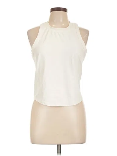 Pre-owned Active By Old Navy Tank Top Ivory Halter Neckline Tops In White