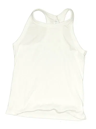 Pre-owned Active By Old Navy Kids' Tank Top Ivory Halter Neckline Tops In White