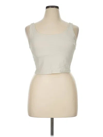 Pre-owned Active By Old Navy Tank Top Ivory Strapless Neckline Tops
