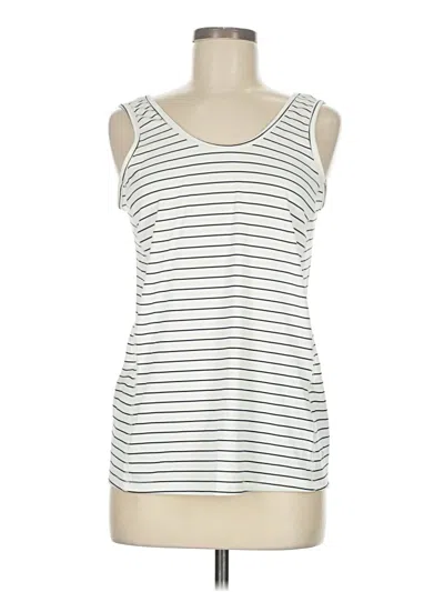 Pre-owned Active By Old Navy Tank Top Ivory Strapless Neckline Tops In White