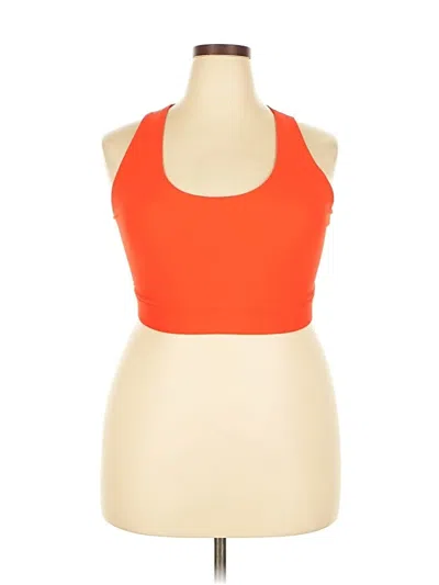 Pre-owned Active By Old Navy Tank Top Orange Halter Neckline Tops