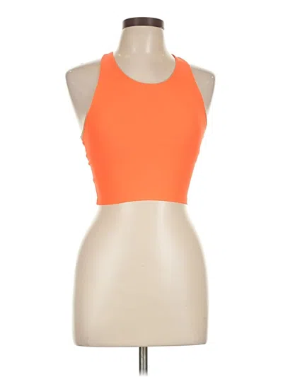 Pre-owned Active By Old Navy Tank Top Orange Halter Neckline Tops