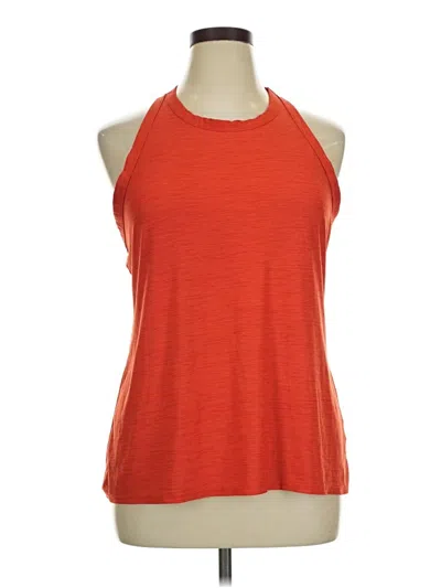 Pre-owned Active By Old Navy Tank Top Orange Halter Neckline Tops