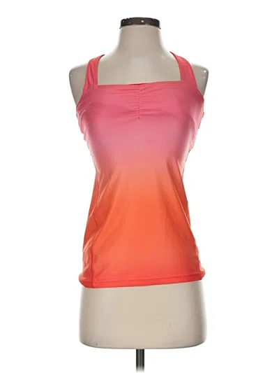 Pre-owned Active By Old Navy Tank Top Orange Halter Neckline Tops