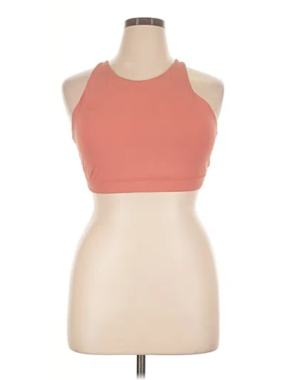 Pre-owned Active By Old Navy Tank Top Orange Halter Neckline Tops
