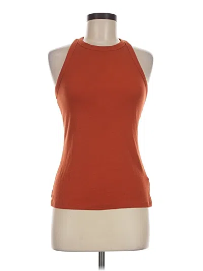 Pre-owned Active By Old Navy Tank Top Orange Halter Neckline Tops
