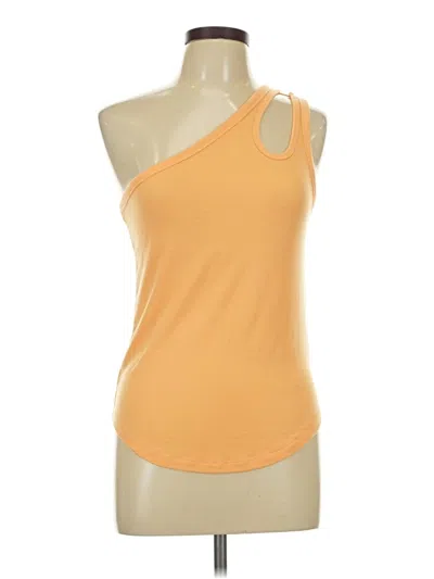 Pre-owned Active By Old Navy Tank Top Orange One Shoulder Neckline Tops