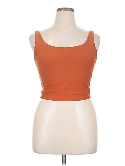 Pre-owned Active By Old Navy Tank Top Orange Strapless Neckline Tops