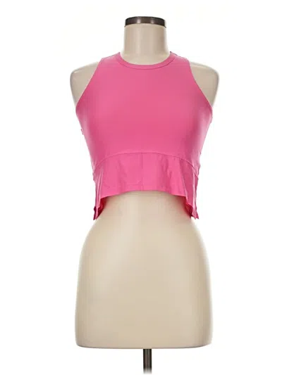 Pre-owned Active By Old Navy Tank Top Pink Halter Neckline Tops