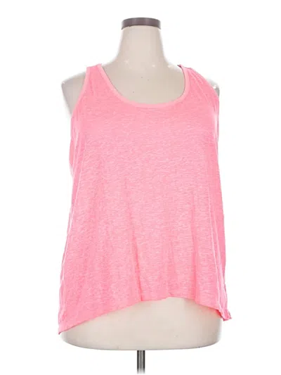 Pre-owned Active By Old Navy Tank Top Pink Halter Neckline Tops