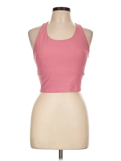 Pre-owned Active By Old Navy Tank Top Pink Halter Neckline Tops