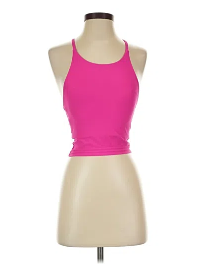 Pre-owned Active By Old Navy Tank Top Pink Halter Neckline Tops