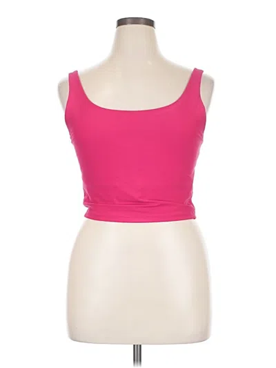 Pre-owned Active By Old Navy Tank Top Pink Strapless Neckline Tops