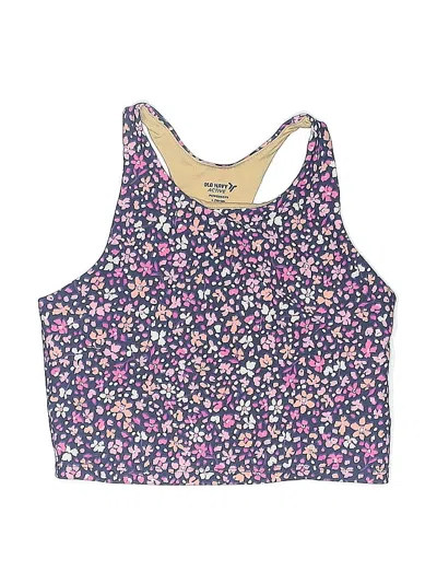 Pre-owned Active By Old Navy Kids' Tank Top Purple Halter Neckline Tops