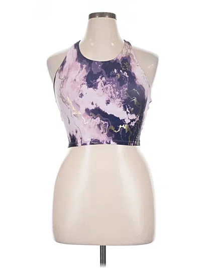 Pre-owned Active By Old Navy Tank Top Purple Halter Neckline Tops