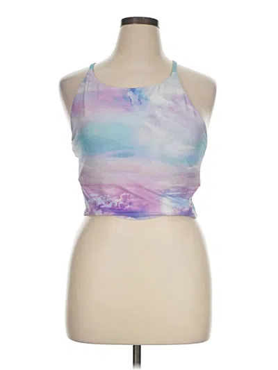 Pre-owned Active By Old Navy Tank Top Purple Halter Neckline Tops