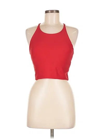 Pre-owned Active By Old Navy Tank Top Red Halter Neckline Tops