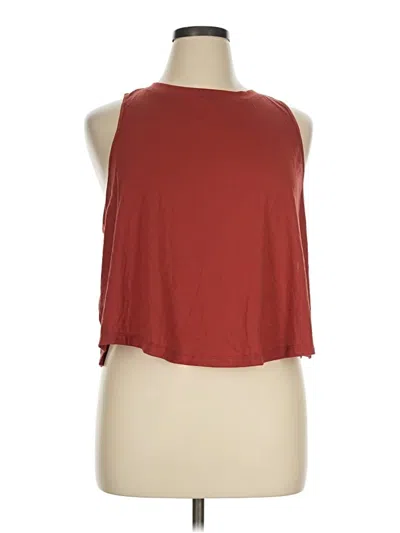 Pre-owned Active By Old Navy Tank Top Red Halter Neckline Tops