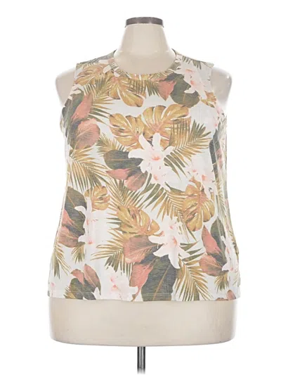 Pre-owned Active By Old Navy Tank Top Tan Halter Neckline Tops