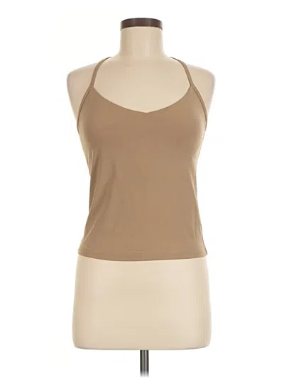 Pre-owned Active By Old Navy Tank Top Tan Halter Neckline Tops