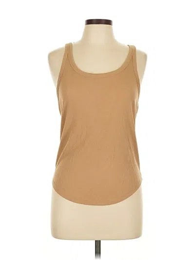 Pre-owned Active By Old Navy Tank Top Tan Strapless Neckline Tops In Brown