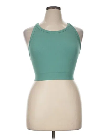 Pre-owned Active By Old Navy Tank Top Teal Halter Neckline Tops