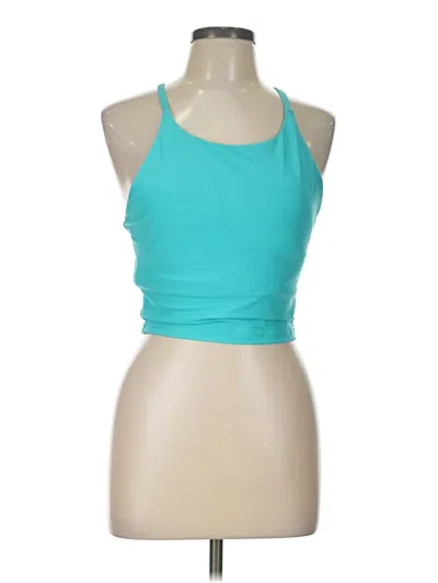 Pre-owned Active By Old Navy Tank Top Teal Halter Neckline Tops