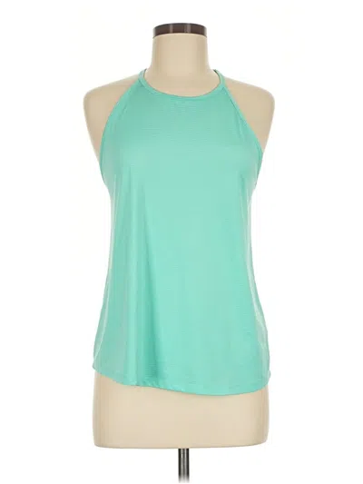 Pre-owned Active By Old Navy Tank Top Teal Halter Neckline Tops