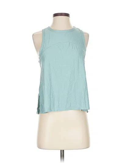 Pre-owned Active By Old Navy Tank Top Teal Halter Neckline Tops In Blue