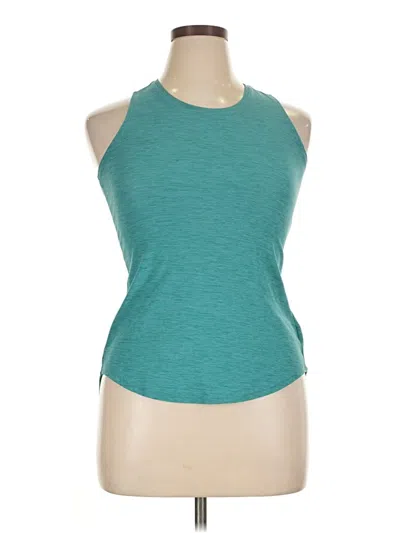 Pre-owned Active By Old Navy Tank Top Teal Halter Neckline Tops In Blue