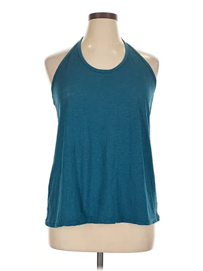 Pre-owned Active By Old Navy Tank Top Teal Halter Neckline Tops In Blue