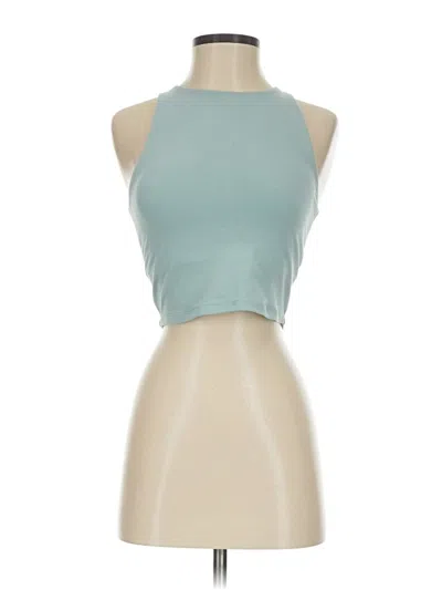Pre-owned Active By Old Navy Tank Top Teal Halter Neckline Tops In Blue