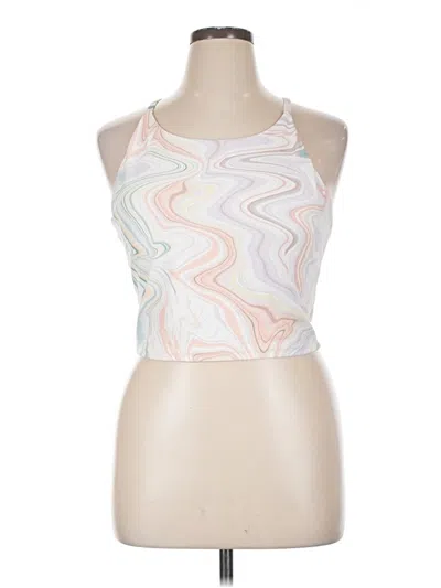 Pre-owned Active By Old Navy Tank Top White Halter Neckline Tops