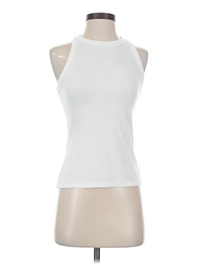 Pre-owned Active By Old Navy Tank Top White Halter Neckline Tops