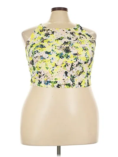 Pre-owned Active By Old Navy Tank Top Yellow Halter Neckline Tops