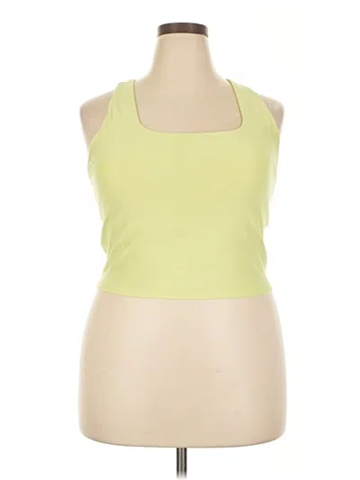 Pre-owned Active By Old Navy Tank Top Yellow Halter Neckline Tops