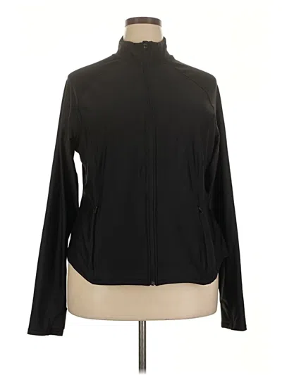 Pre-owned Active By Old Navy Track Jacket In Black
