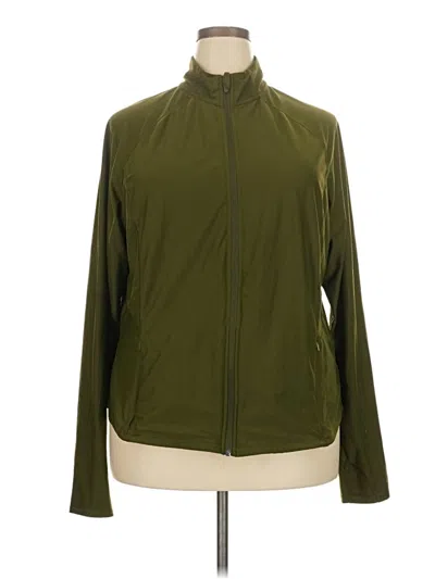 Pre-owned Active By Old Navy Track Jacket In Green