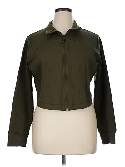 Pre-owned Active By Old Navy Track Jacket In Green