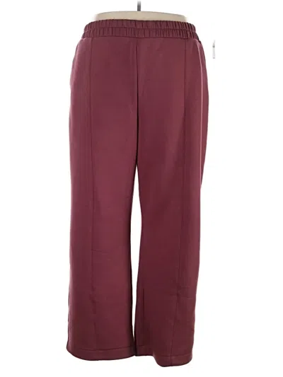 Pre-owned Active By Old Navy Track Pants In Burgundy