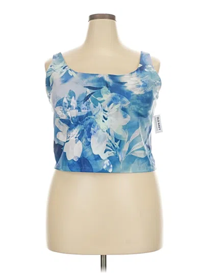 Pre-owned Active By Old Navy Tube Top Blue Strapless Neckline Tops