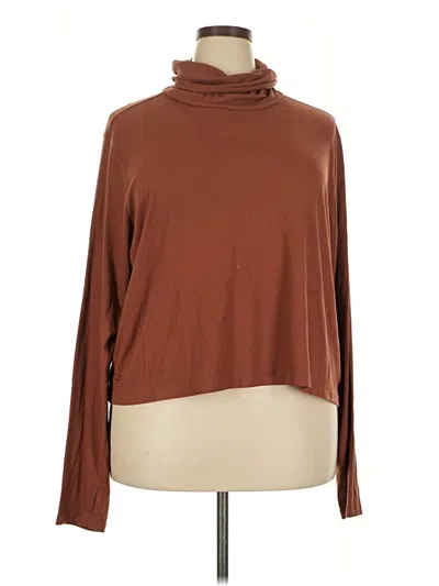 Pre-owned Active By Old Navy Turtleneck Sweater In Brown