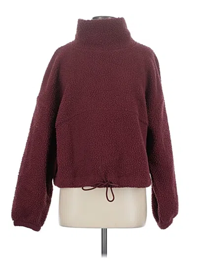 Pre-owned Active By Old Navy Turtleneck Sweater In Burgundy