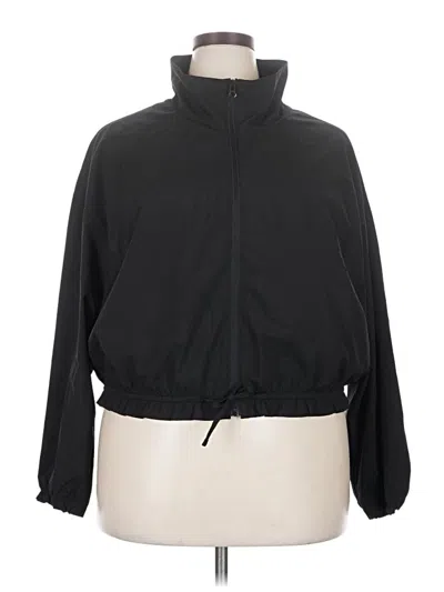 Pre-owned Active By Old Navy Windbreaker Jacket In Black