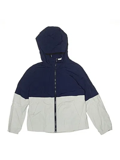 Pre-owned Active By Old Navy Kids' Windbreaker Jacket In Blue