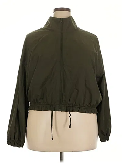Pre-owned Active By Old Navy Windbreaker Jacket In Green