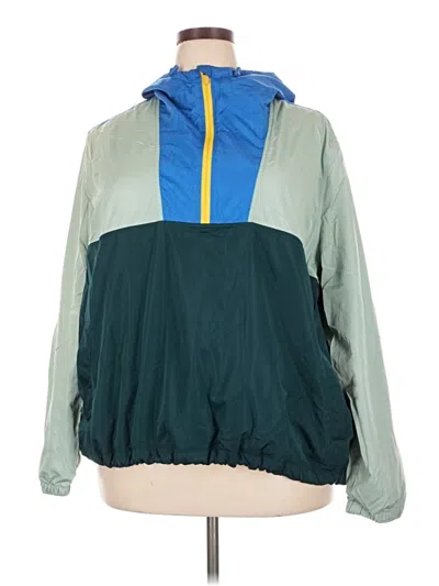 Pre-owned Active By Old Navy Windbreaker Jacket In Green